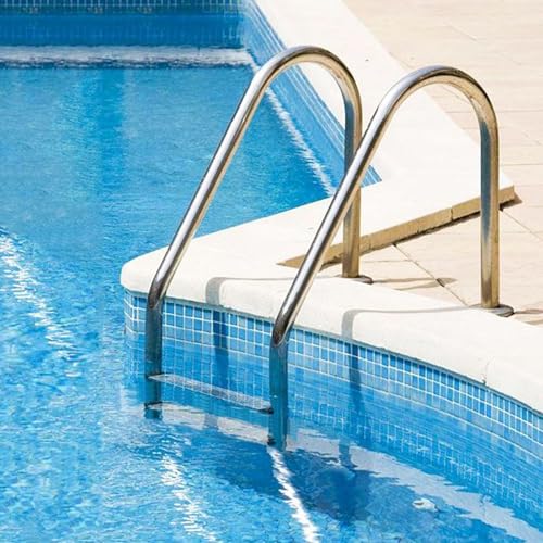 Escalera para piscina con 3 escalones resistente miniatura 6