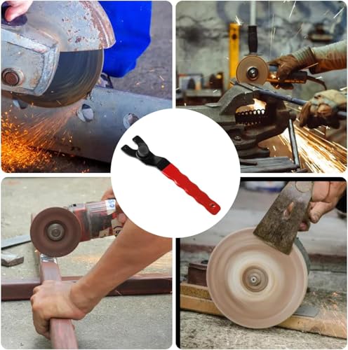 Image of Golden Pearl Pin Spanner,Spanner Wrench for Grinder,Adjustable Pin Wrench for Angle Grinder Machine(Red)