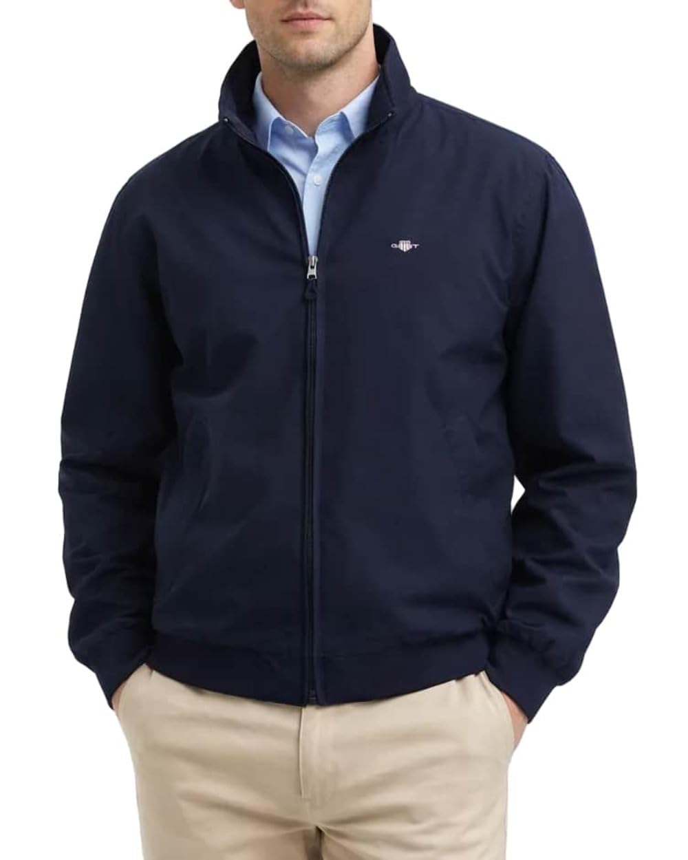 Gant Men's Navy Lightweight Hampshire Jacket - 433 Evening Blue  42/Regular Xl