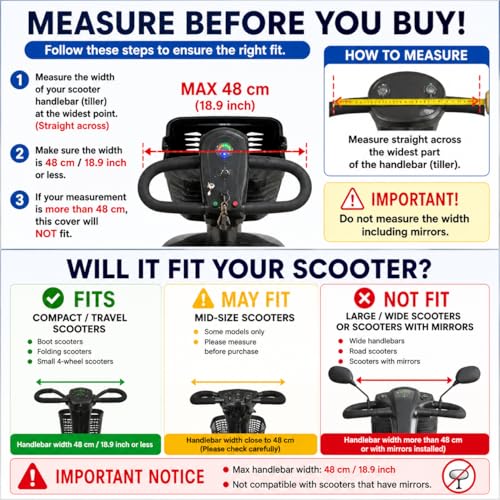 Mobility Scooter Tiller Cover 19