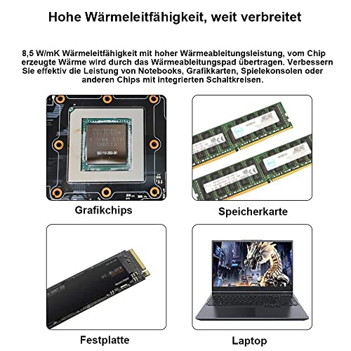 Image of PTM7950 Thermal pad 40x80x0.2mm phase change thermal pad, Highly conductive silicone grease 8.5W /mK CPU thermal paste for PS5 CPU GPU SSD M.2 laptop
