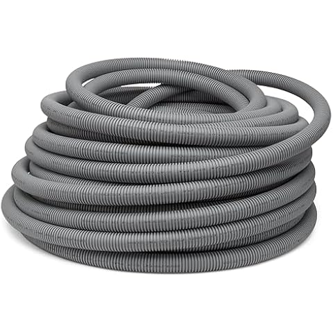 Sealproof 1" ENT PVC Electrical Nonmetallic Tubing, 100FT Smurf Tube Flexible Conduit Cover