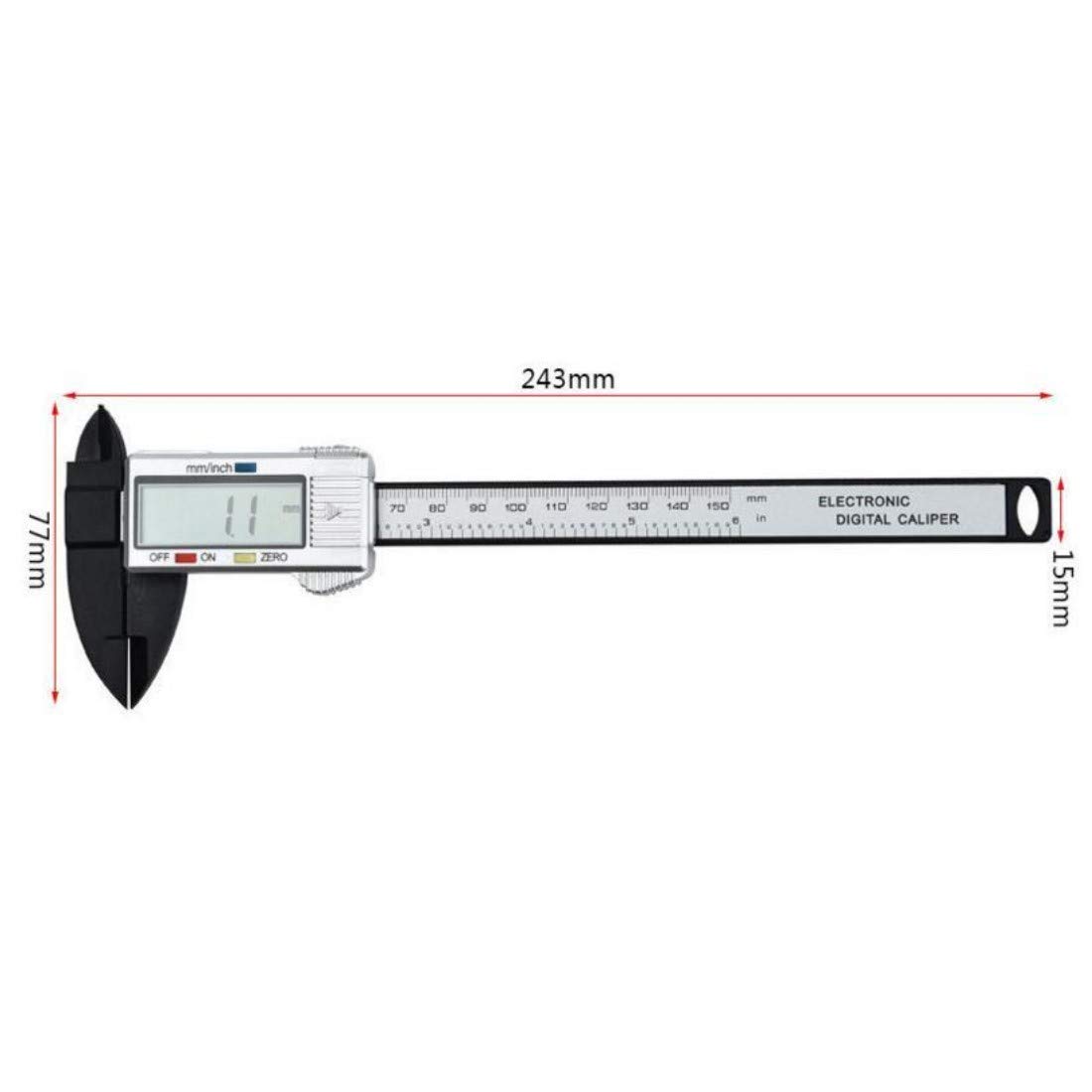 Diy Crafts 11513 8660 Composite Digital Electronic Caliper Ruler, 150mm, Multicolor 1