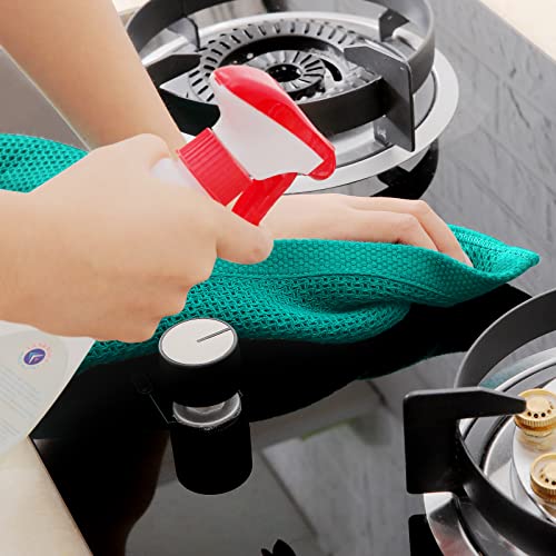 Image of Homaxy 100% Cotton Waffle Weave Kitchen Dish Towels, Ultra Soft Absorbent Quick Drying Cleaning Towel, 13 x 28 Inches, 8-Pack, Teal