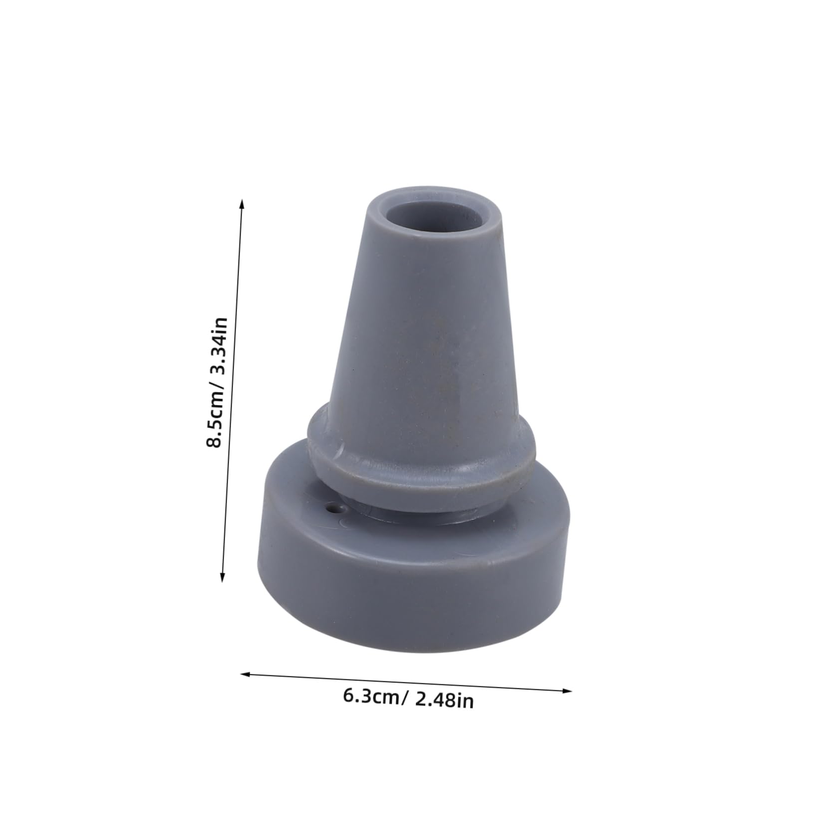 Gogogmee Foot Pads Grey Plastic Walking Stick Accessories Crutch Tips Non-Slip Crutch Pad