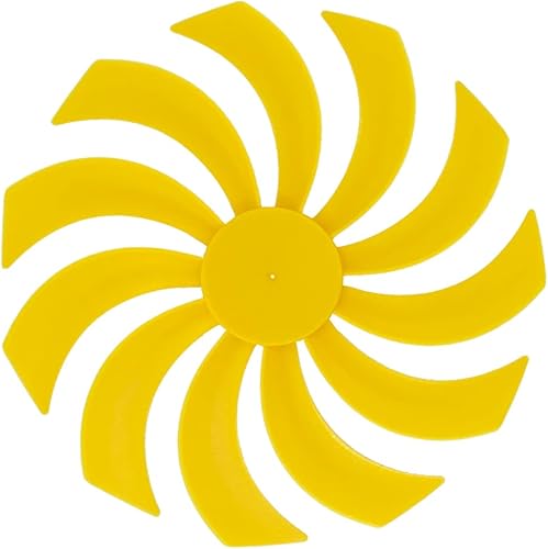 QINIZX Cuchilla de ventilador de plástico de 69 pulgadas 11 hojas con accesorios de motor de orificio redondo de 0078 pulgadas repuesto para aspas