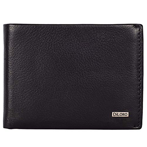 Portefeuille en cuir bifold compact noir idéal pour vos déplacements urbains