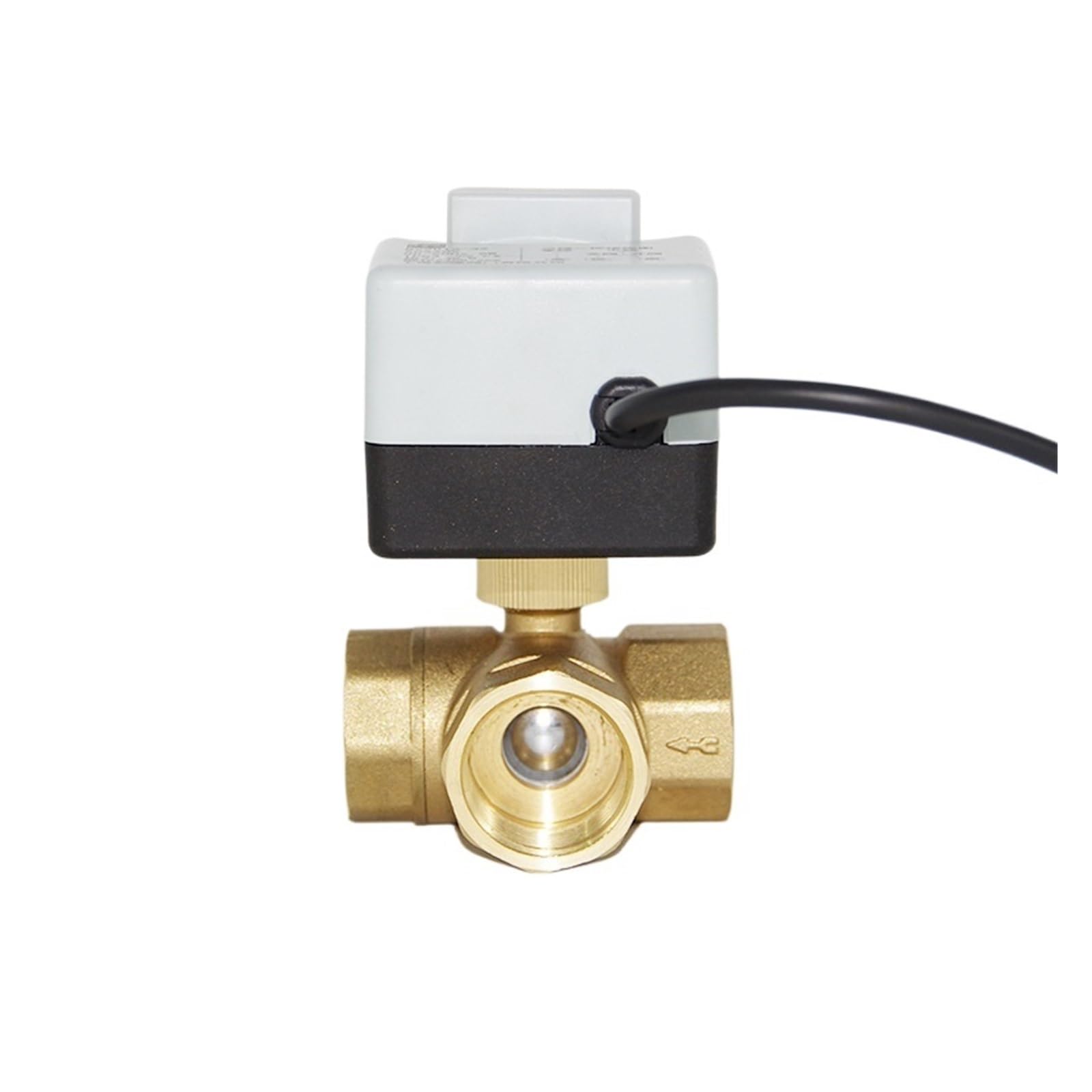 Válvula de bola eléctrica DN15 DN20 DN25 DN40 Actuador de válvula de bola eléctrica manual Tres cables Dos controles Dos vías Tres vías Rosca interna 3 vías Piezas de válvulas de apertura y cierre de
