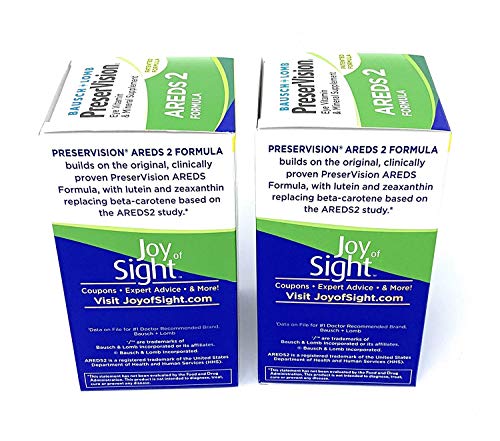 PreserVision AREDS 2 Eye Vitamin & Mineral Supplement with Lutein and Zeaxanthin, Soft Gels, 2 Pack (210ct Each) IUE%FHK