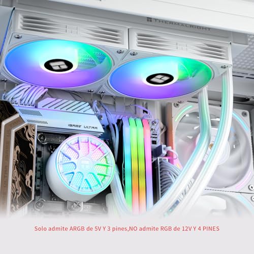 Image of Thermalright Aqua Elite 240 V6 ARGB White CPU Liquid Cooler, 2x120mm Water Radiator,AMD: AM4 /AM5,Intel LGA115X /1200 /1700 /1851, AIO CPU Cooler