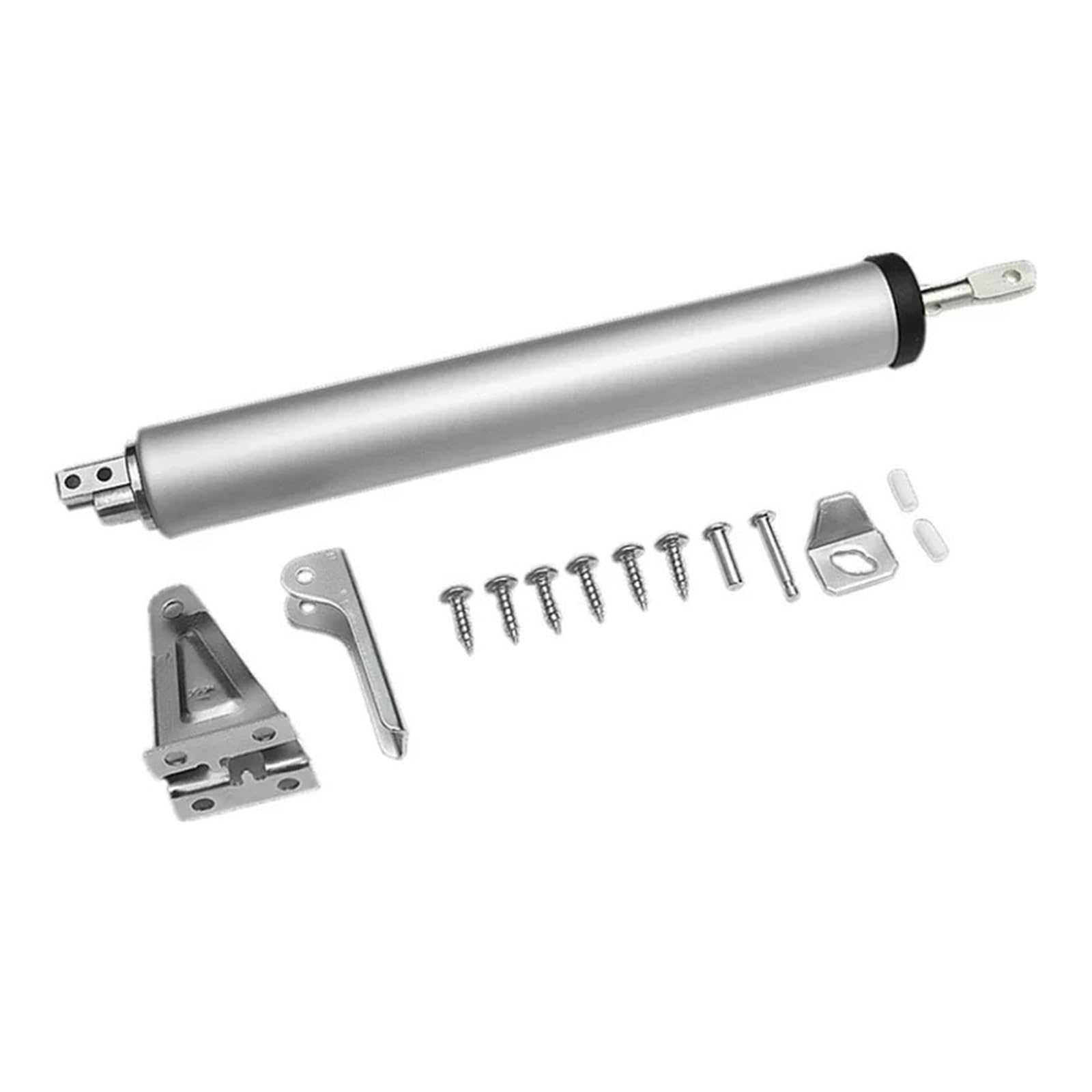 SWENEEN Adjustable Pneumatic Door Closer Automatic Spring Door Closers 100 Degrees Within Positioning Stop Buffer Door Closing Device Easy For Home Commercial Use (Silver),Silver