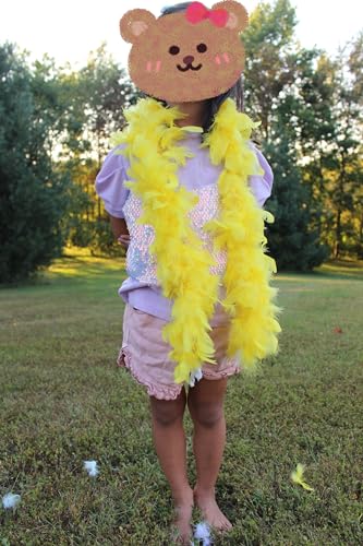Flydreamfeathers FDBC22548 Over 10 Color 25 Gram, 4 Feet Long Chandelle Feather Boa,Kids Feather Boa thumb #1
