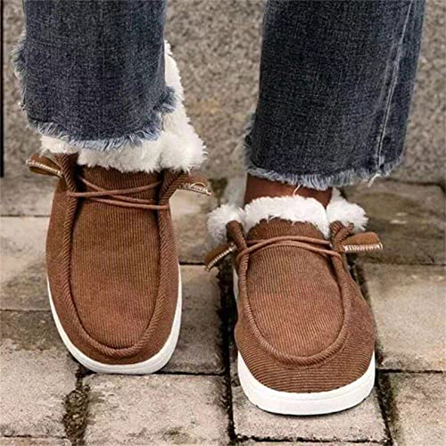 Boots For Women Ankle Booties Winter Warm Fur Lined Snow Short Booties Fashion Comfortable Slip On Loafers Shoes 20253