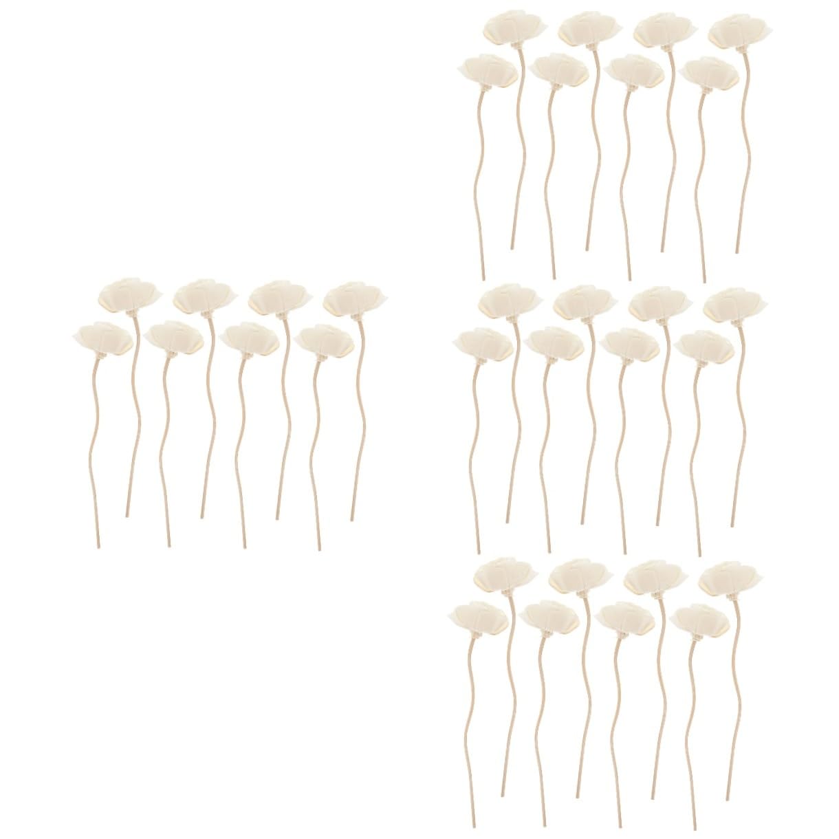 Alipis 32 STK Tong-Gras- Stick Mit Ätherischen Ölen Diffusor-Sticks Rein Nebel Duftdiffusor Für Zu Hause Stick-diffusor Duftdiffusoröl Aromatherapie Pflege Topper Flüssig Rattan Weiß