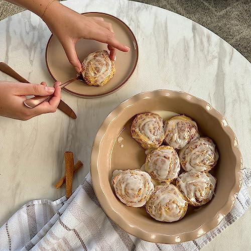 image for MORA CERAMICS HIT PAUSE Mora Ceramic Pie Pan for Baking - 9 inch - Dee