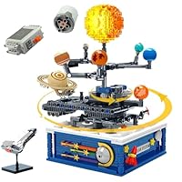 VizBrou Solar System Building Blocks Set, 775 PCS Space Exploration Rotatable Space 8 Planets Model Toys for Adults, STEM Educational Space Shuttle Construction Kit Gifts for Boys Girls Ages 6+