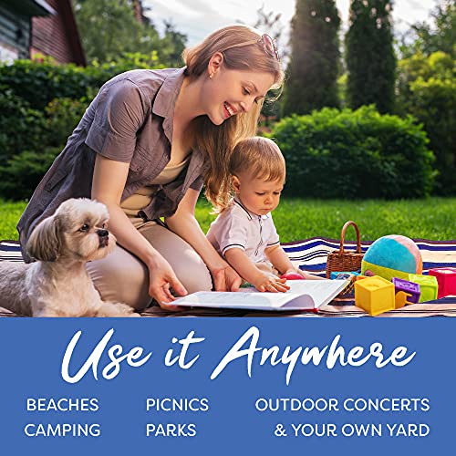 Scuddles Picnic Blanket With Pocket Extra Large Beach Blanket Waterproof Couples Gifts For Women Who Have Everything Perfect White Elephant Gifts For Adults Top Wedding Registry #TOP4