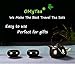 OMyTea® 100% Handmade Chinese/Japanese Vintage Kungfu Gongfu Tea Set - Porcelain Teapot & Teacups & Bamboo Tea Tray & Tea Mat with a Portable Travel Bag (Black)