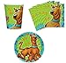 amscan Scooby-Doo Birthday Party Supplies Set Plates Napkins Cups Kit for 16