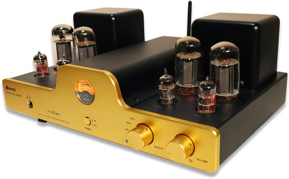 Dared I30BT Vacuum Tube Integrated Amplifier, Bluetooth, USB DAC Input, LINE Input, Headphone Output, Power Output 30Wx2