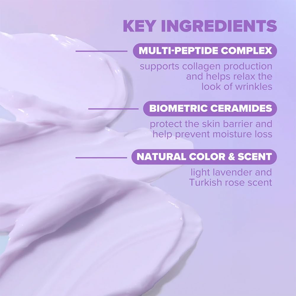 ClarityRx Better With Age Multi-Peptide Anti-Aging Facial Moisturizer, Natural Lifting & Tightening Face Cream, Plant Based, Cruelty Free, Paraben Free (1.7 oz)