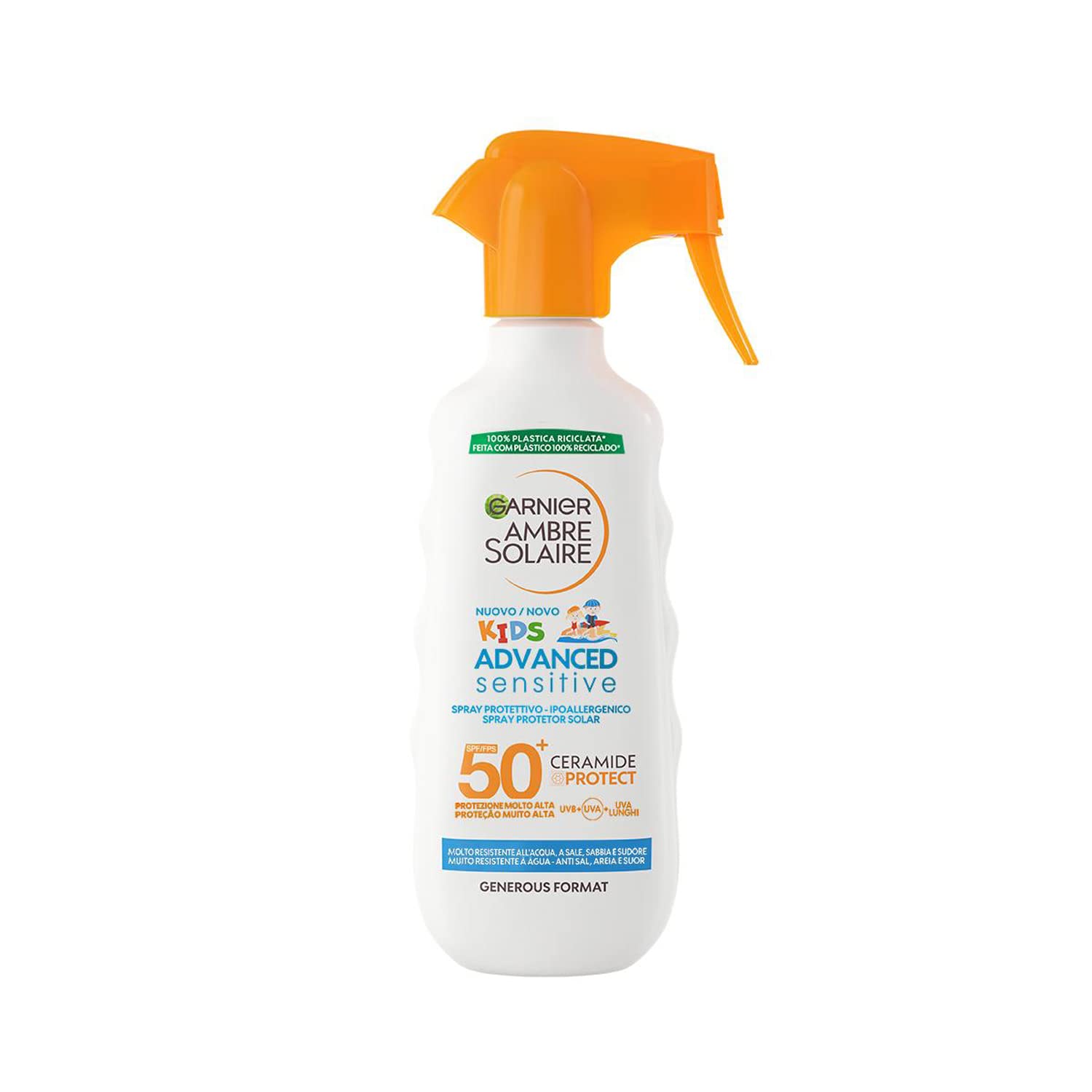 Garnier Ambre Solaire Advanced Sensitive Kids Ceramide Protect Spray Protection SPF50+ 270 ml