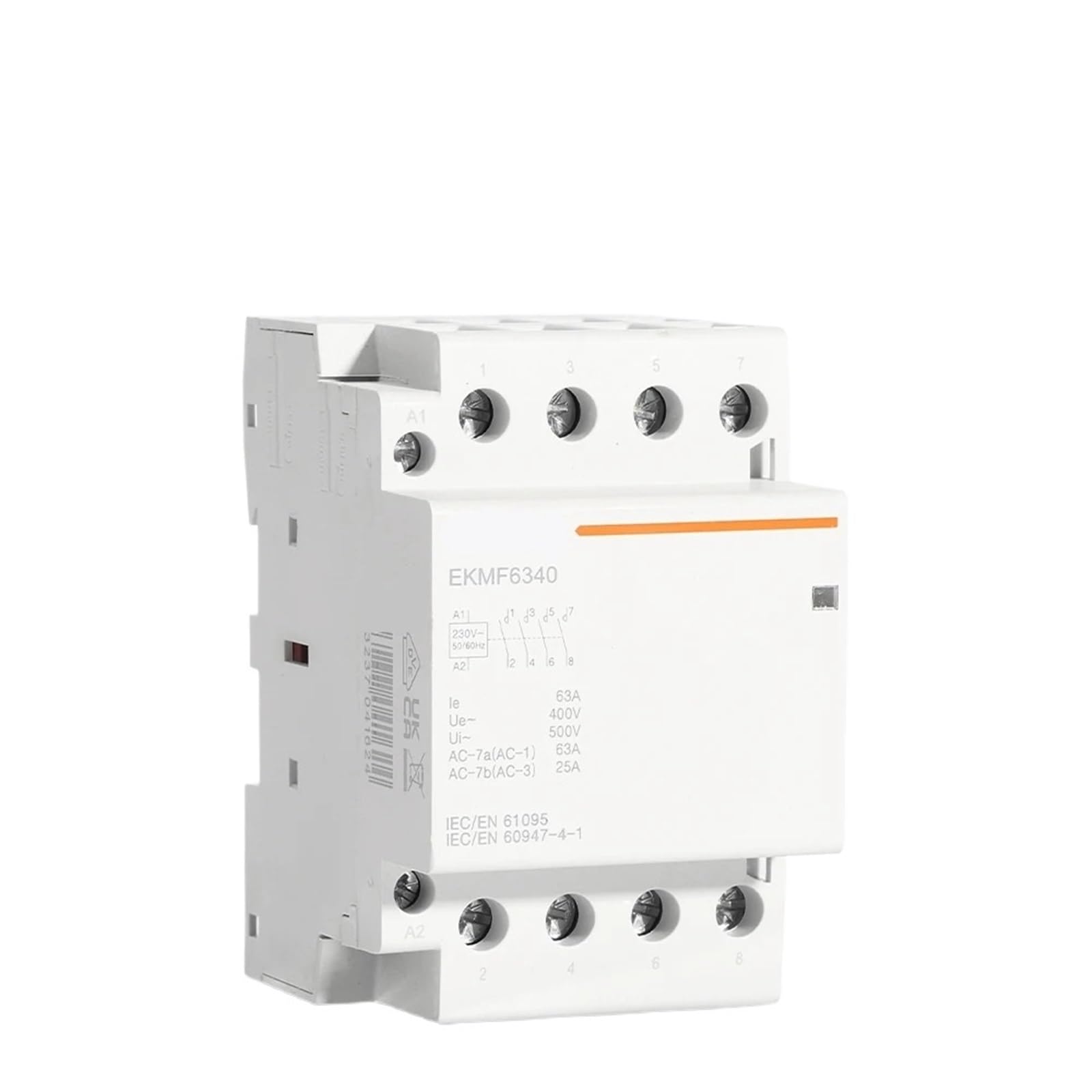Contacteur 4P 63A triphasé 380V commande 4NO rail DIN pour piloter les fortes charges
