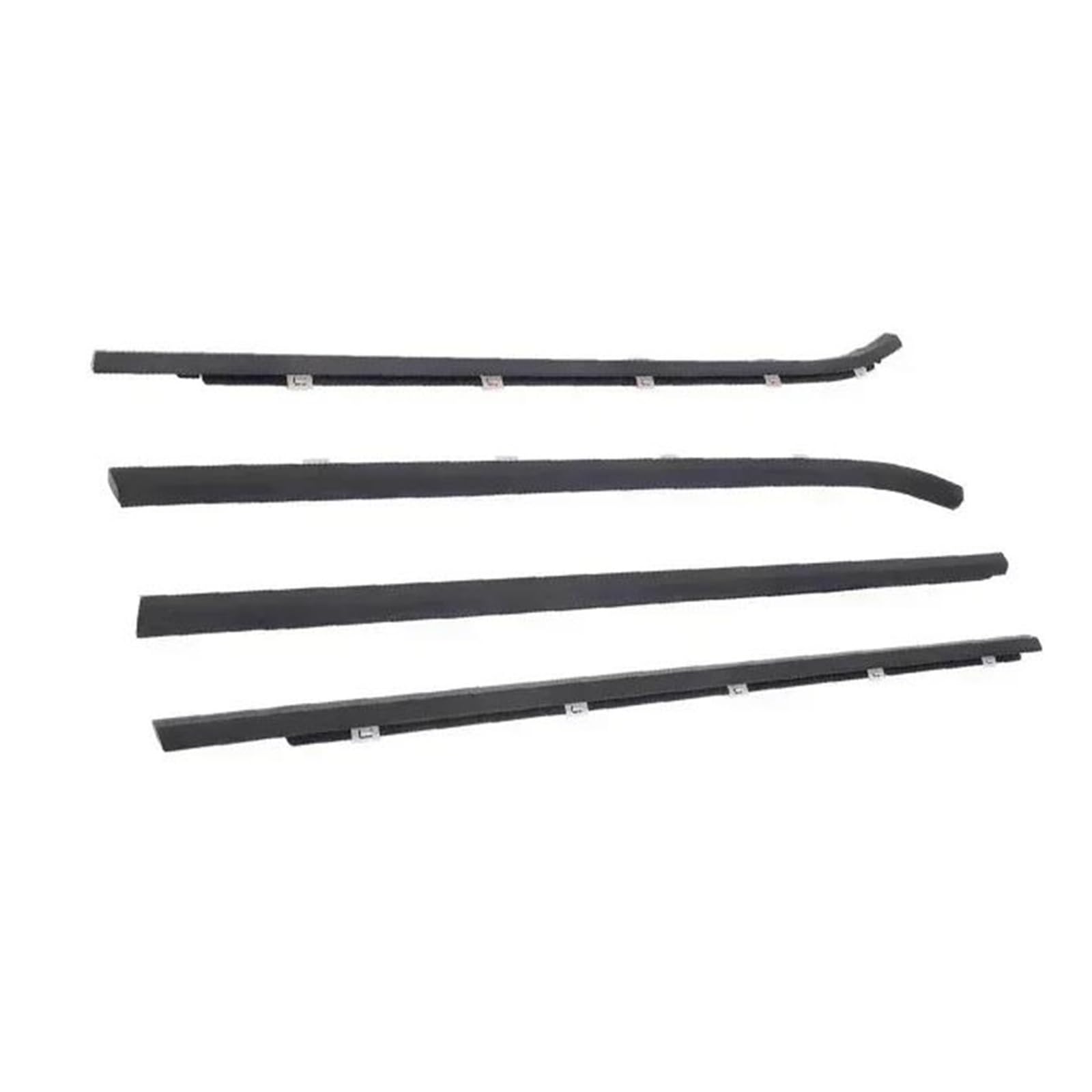 Car Window Seals 4 Pieces 822102L000 Black Outside Window Glass Rubber For Hyundai I30 2008-2011 Glass Protector Weatherstrip Sealing Window Seal