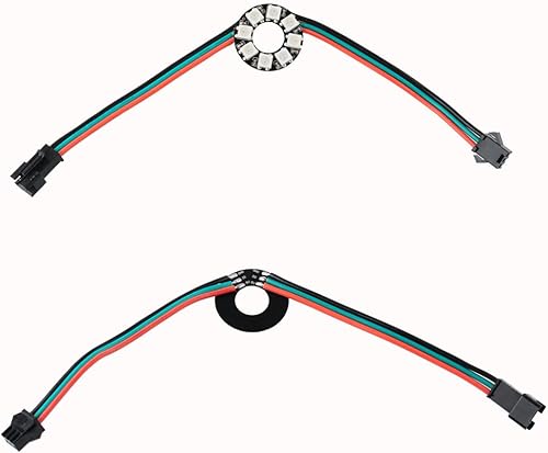 Miniatura 3 de Anillo LED direccionable WS2812 de 8 bits con cable SM2.54-3P, DC5V WS2812B 5050 RGB LED con controladores integrados de píxeles de control