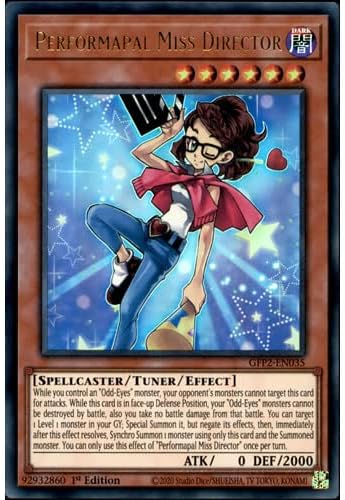 YUGIOH SINGLES GFP2-EN035 1st Ed Performapal Miss Director Ultra Rare Card Ghosts From the Past: The 2nd Haunting Single Card