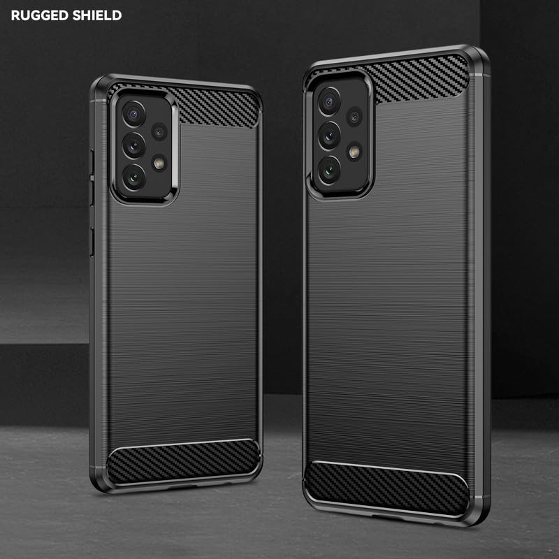 Image of Hybrid Carbon Fiber Back Case for Samsung Galaxy A72 (Black)
