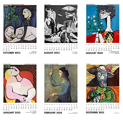 Image of Tallenge - Pablo Picasso - 2026 Wall Calendar - 12 x 17 Inches for Home & Office (Paper, Wall Calendar)