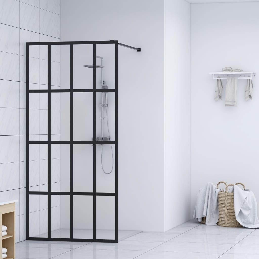 FAMIROSA Walk-in Shower Screen Clear Tempered Glass 31.5"x76.8",Weight:47.58lbs,145674