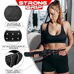 BEAST RAGE Gewichthebergürtel für Männer und Frauen, Leder-Gürtel für Gewichtheben, 10,2 cm gepolsterte Rückenstütze, 10 verstellbare Löcher, ideal für Powerlifting, Kreuzheben, Bodybuilding, – Bild 4