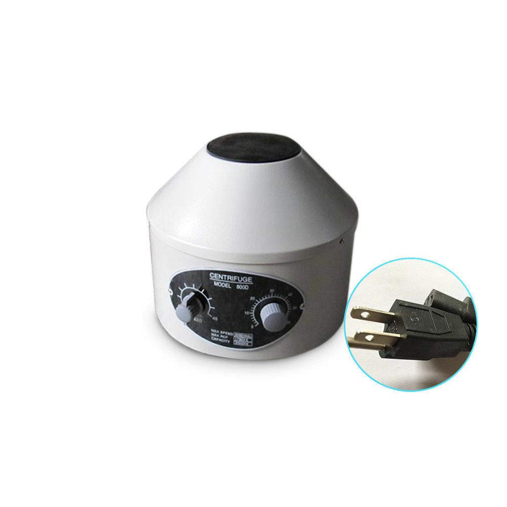 Centrifuge, laboratoire centrifuge, 4000 tr/min, petite centrifugeuse électrique de table avec vitesses réglables, centrifugeuse de laboratoire 20 ml × 6 plasma