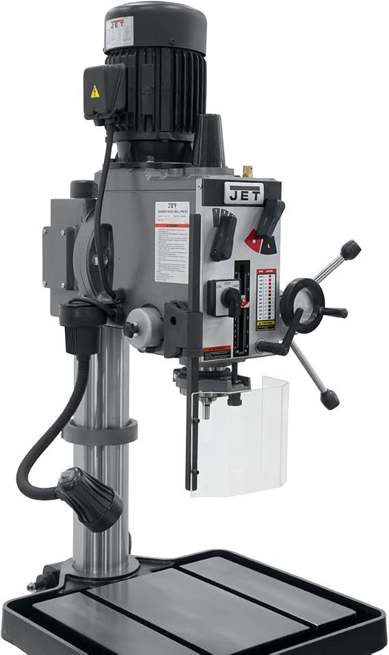 JET 20-Inch Geared Head Drill Press, 2 HP, 230V 3Ph (Model GHD-20)