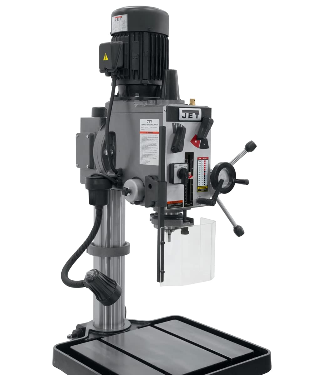 JET 20-Inch Geared Head Drill Press, 2 HP, 230V 3Ph (Model GHD-20