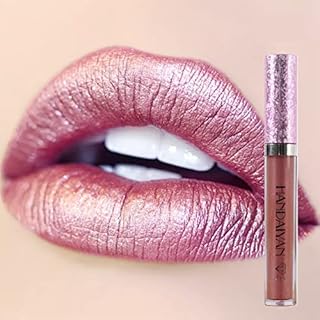 Lip Gloss,Metallic Lipgloss Tinted Diamond Liquid Glitter Shimmer Lipstick Not Fade Lasting Waterproof Non-Stick Liquid Lipstick Gift for Women(1PCS, 03) (03#)