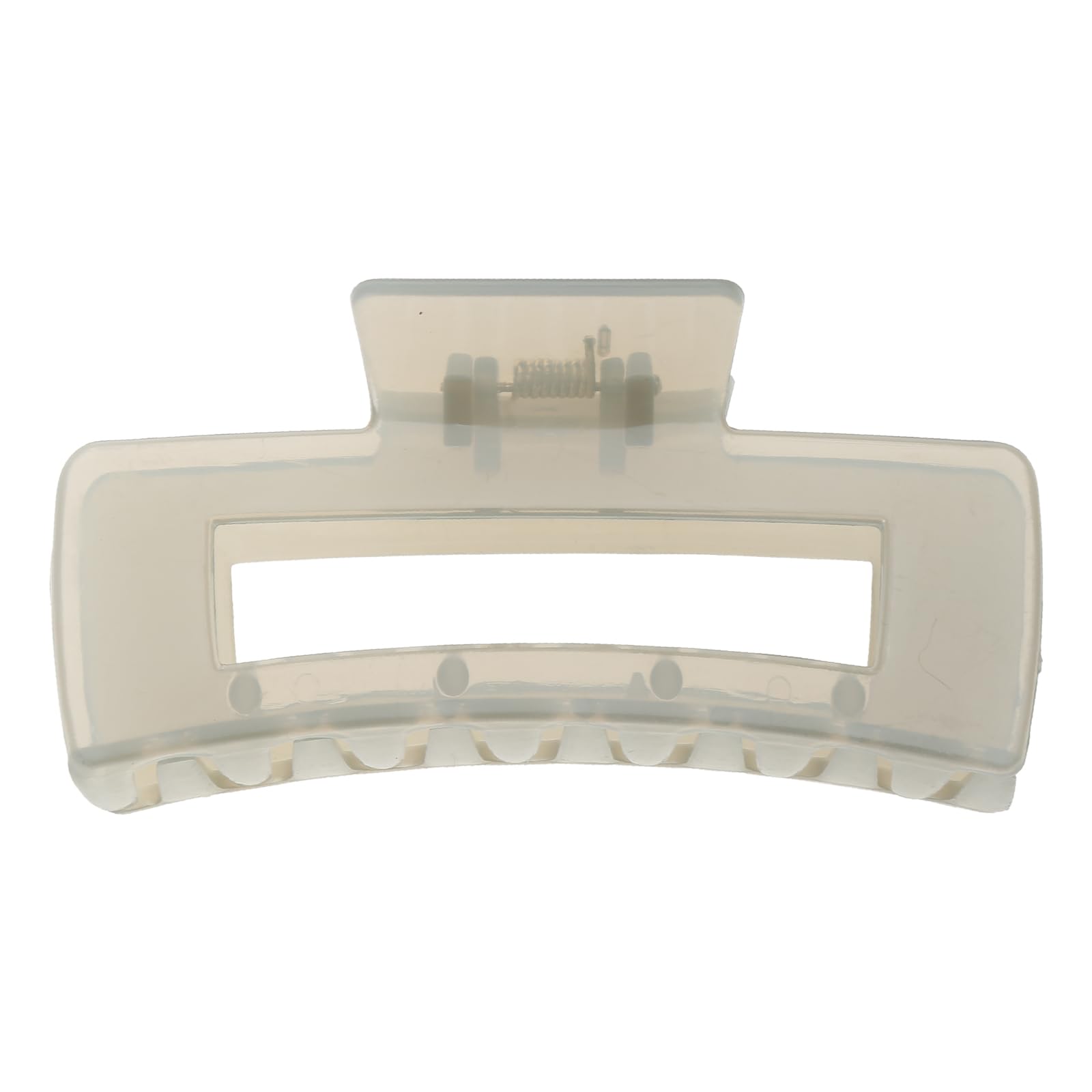 Square Hair Clip Transparent Hair Claw Clamps For Women Girls 4" Claw Clip For Thin And Hair Strong Grip Square Hair Claw Clip For Women For Thick Hair Large Rectangle Rectangular Claw Hair 4