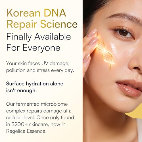 Image of Glass Skin Vitamin C Toner Essence | DNA Repair Enzymes & Hyaluronic Acid | Microbiome Brightening Serum for Sensitive & Acne-Prone Skin | Hydrates, Soothes & Supports a Healthy Skin Barrier