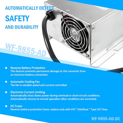 image for USSKYBOY WF-9855 55 Amp Deck Mount PowerConverter/Charger Replacement 