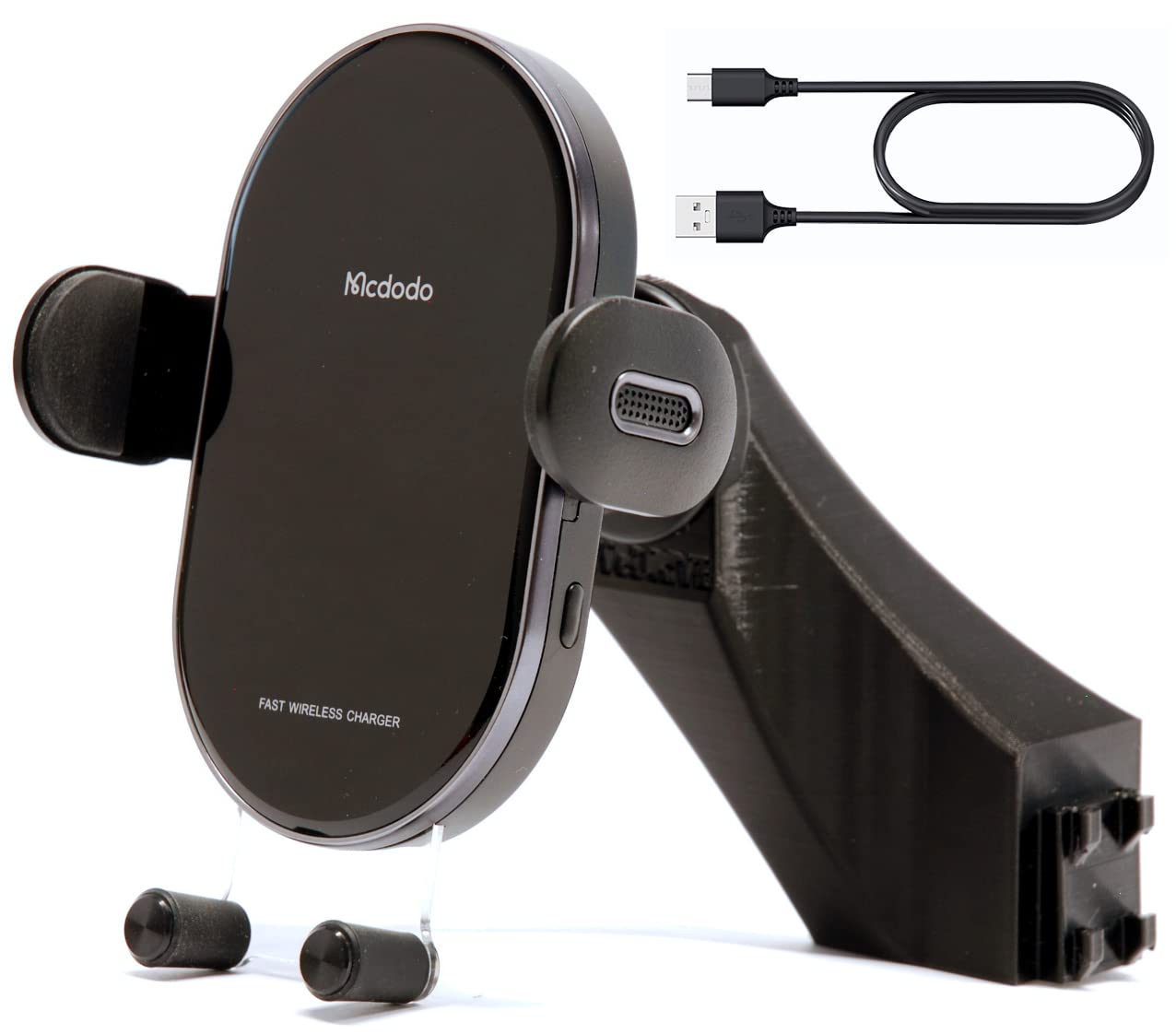 15W Porta Cellulare, compatibile con Dacia Media NAV Evolution I Wireless Quick Charge I Supporto per cellulare Auto Ricarica induttiva I per Jogger, Sandero 3, Logan 3