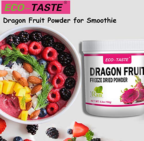 Dragon Fruit Powder, 5.3 oz.(150g), Pure Freeze Dried Pitaya Powder (5.3 oz)