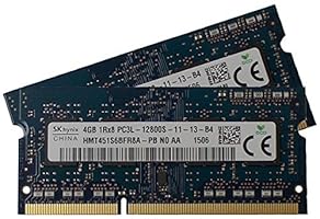 Ram Memory 8GB kit (2 x 4GB) DDR3 PC3-12800,1600MHz, 204 PIN SODIMM for laptops