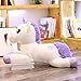 Mhtop Nouveau géant Licorne en Peluche Doux en Peluche Populaire Dessin animé Licorne poupées Animal Cheval Jouets pour Enfants Fille