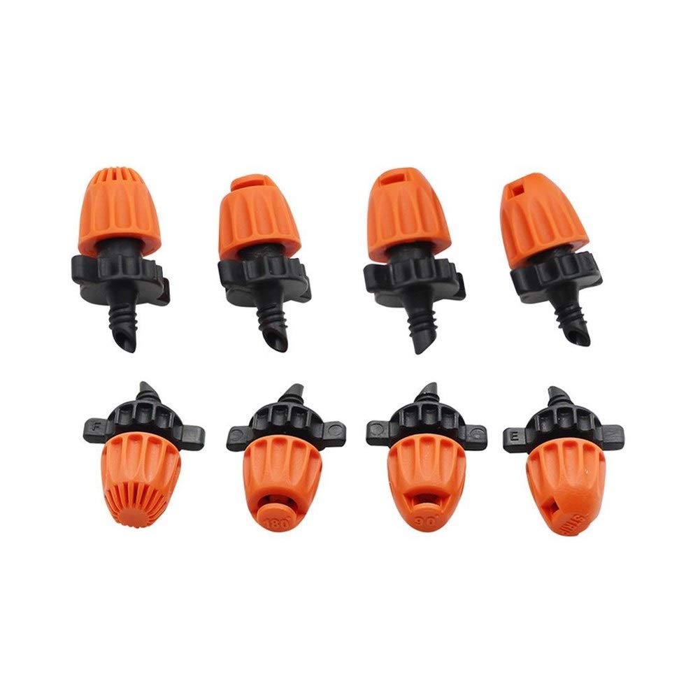 Xiaochen Annaffiatura del Giardino irrigazione del Prato in 500 Pz 4mm Discussione rifrazione ugelli 90 180 360 Gradi Striscia Spray Angles Sprinkler Giardino di irrigazione irrigazione Accessori