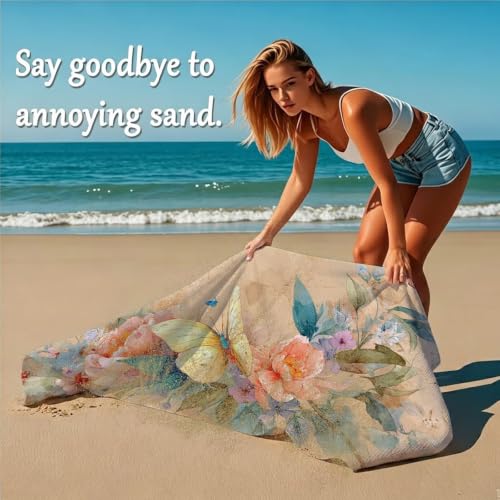 Drap de plage compact anti encombrement serviette microfibre 200x90 - 4