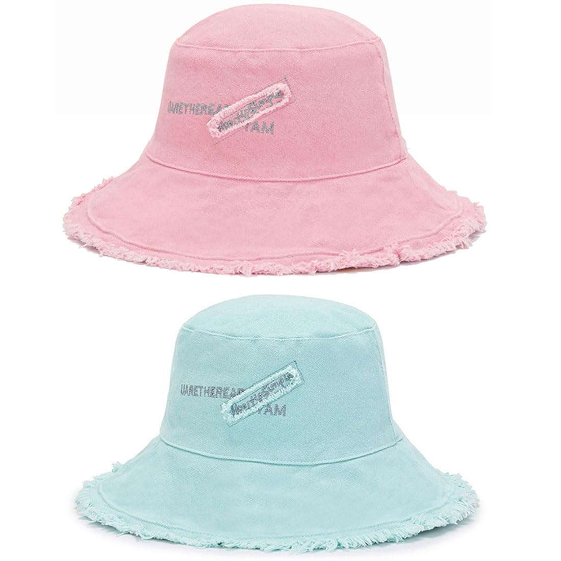 Rayson Gorro Pescador Mujer Algodón Plegable Bucket Hat Unisex Sombrero Hombre y Mujer Verano Actividades Al Aire Libre