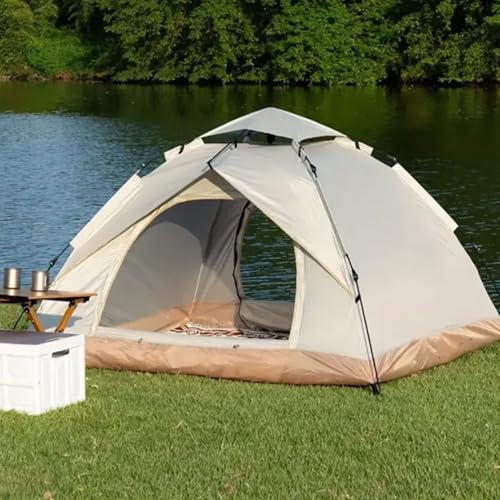 Carpa para camping portátil de apertura rápida blanca miniatura 7