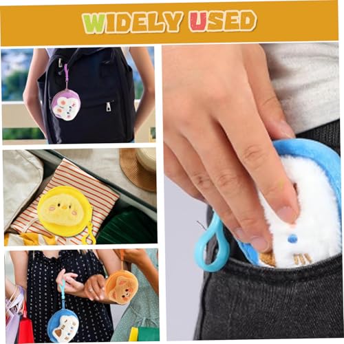 24Pcs Coin Purse Cute Plush with Zipper Keychain, Cartoon Coin Pouch Keychain, Kawaii Small Change Purse for Women & Girls4